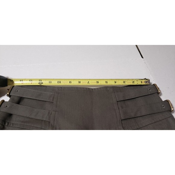 New w/ Defects Marc by Marc Jacobs Military Green Skirt Womens Size 8 Buckles - Picture 2 of 12